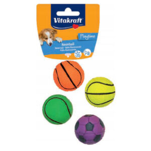 Vitakraft Lopta od prirodne guma neon