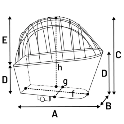 Flamingo Košara za Bicikl Linea Brown