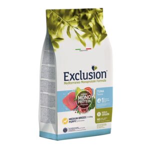 Exclusion Mediterraneo Monoprotein Puppy Tuna Medium 12kg