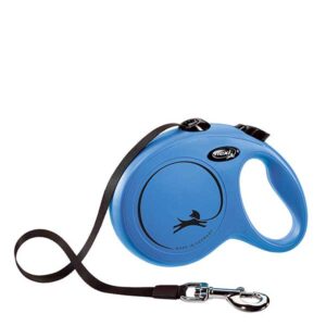 Flexi New Classic L PLAVA traka 5m - automatska vodilica za pse do 50kg