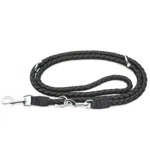 Matis Pet Radni povodnik pleteni 2m/1,5cm crni