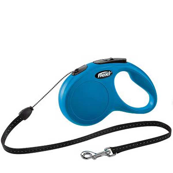 Toby Lex Flexi New Classic S PLAVA špaga 5m - automatska vodilica za pse do 12kg