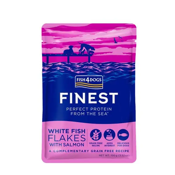 Fish4Dogs Finest Bijela riba s Lososom 6x100 g 1 Fish4Dogs Finest Bijela riba s Lososom