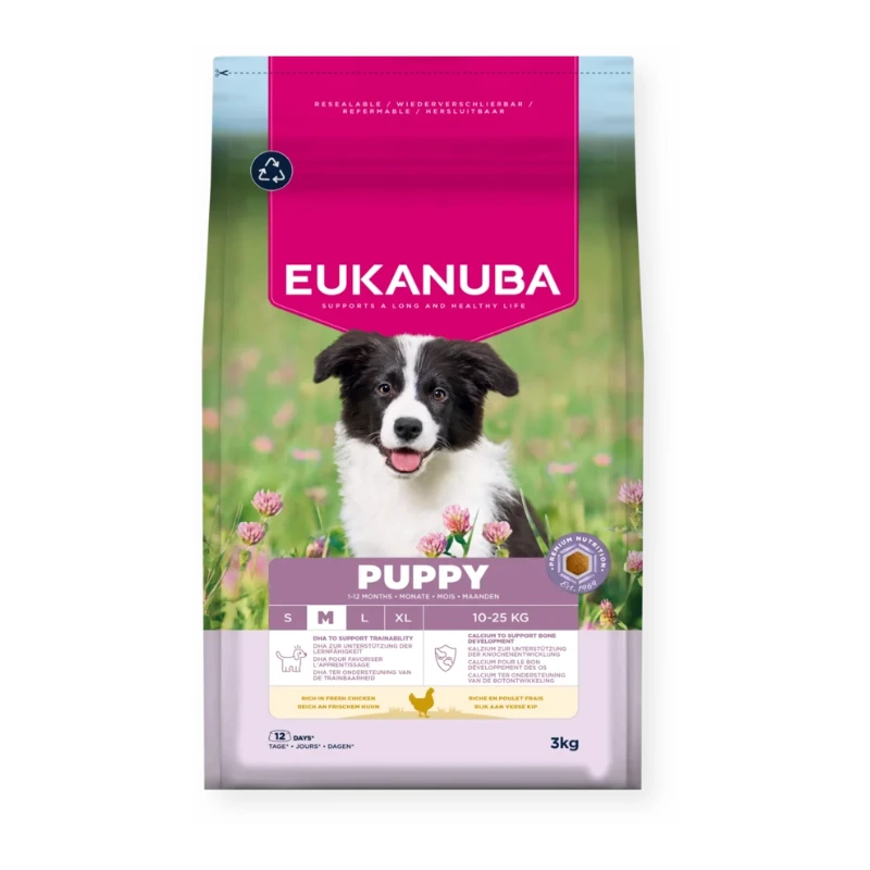 Toby Lex Eukanuba Puppy Medium Breed Fresh Piletina 3 kg