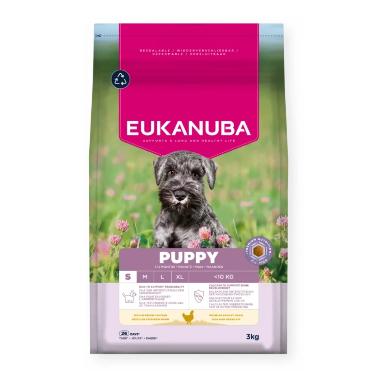 Toby Lex Eukanuba Puppy Small Breed Fresh Piletina 3 kg