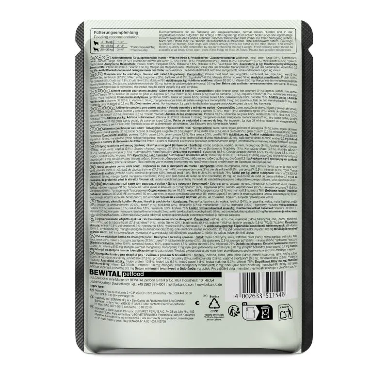 Belcando Finest Selection Divljač 6x300 g Belcando Finest Selection Divljač