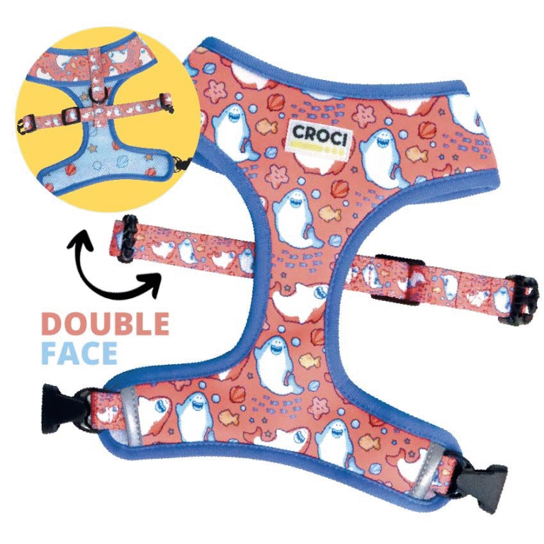 Toby Lex Croci oprsnica Funny Sharks L 48-75cm