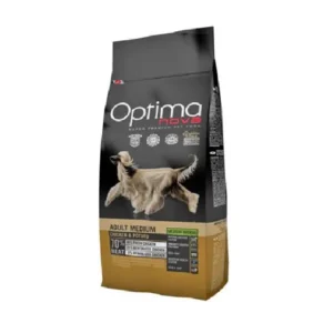 Optimanova Dog Adult Medium pile/krumpir