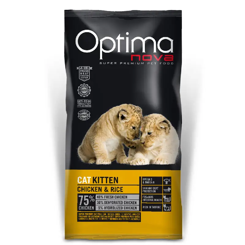 Toby Lex Optimanova Cat Kitten piletina i riža 400 g