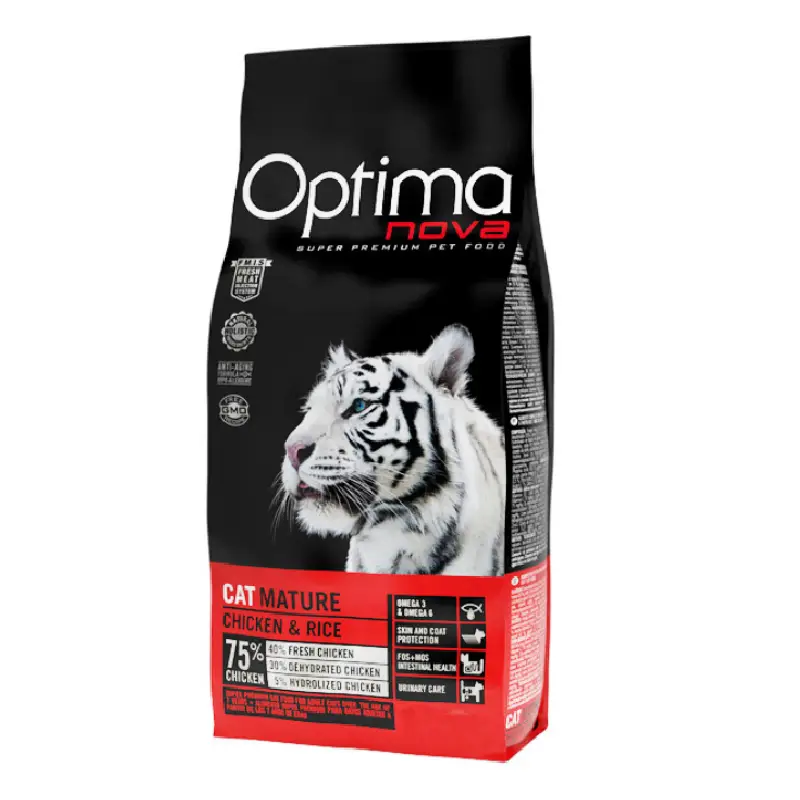 Toby Lex Optimanova Cat Adult Mature piletina i riža 2 kg