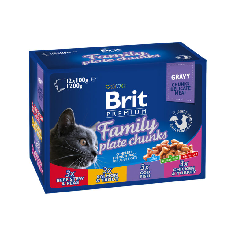 Toby Lex Brit Premium Cat Family Plate Chunks u umaku 1200 g