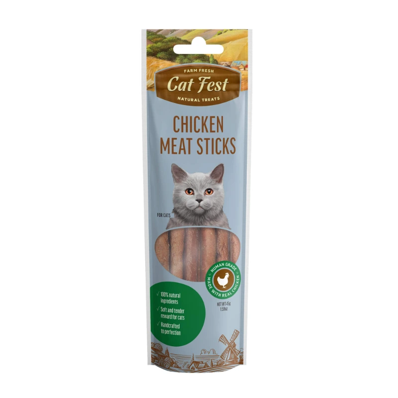 Toby Lex Cat Fest Poslastice Mesni Štapići Piletina 45g