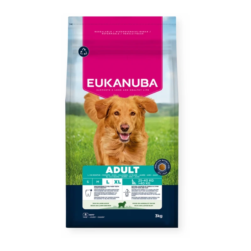 Toby Lex Eukanuba Adult Large Breed Janjetina & Riža 3 kg