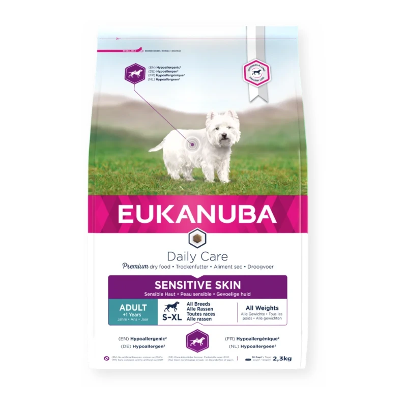 Toby Lex Eukanuba Daily Care Sensitive Skin Adult All Breed 2,3kg