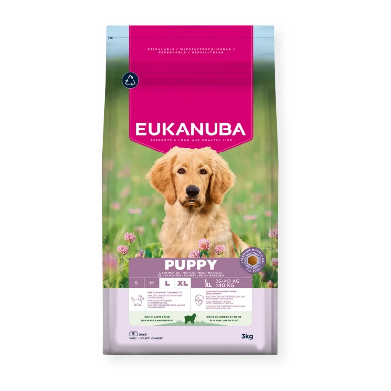 Toby Lex Eukanuba Puppy Large Breed Janjetina & Riža 3 kg
