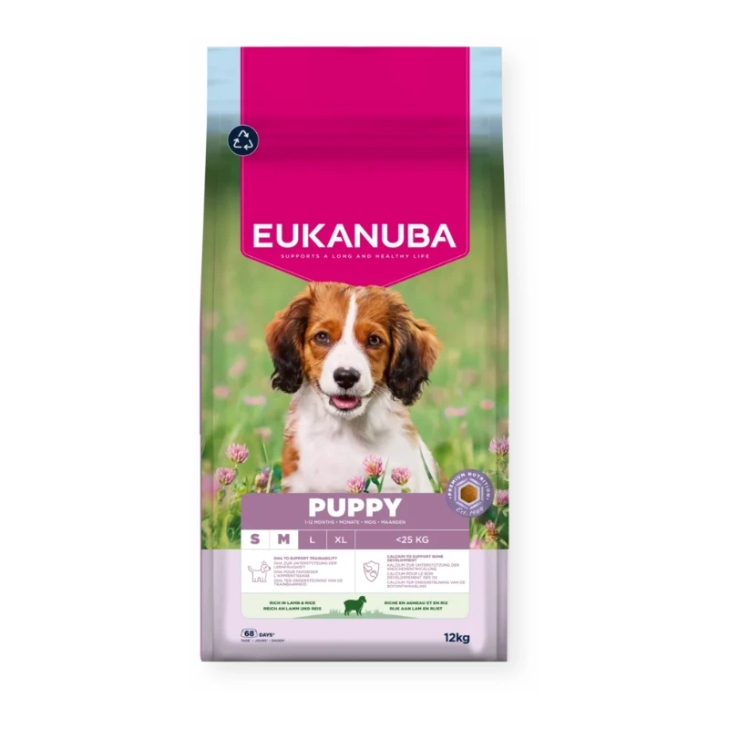 Eukanuba Puppy Small Medium Breed Janjetina & Riža 12 kg