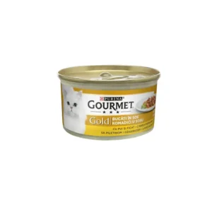 PURINA GOURMET GOLD Komadići u umaku s piletinom i jetrom