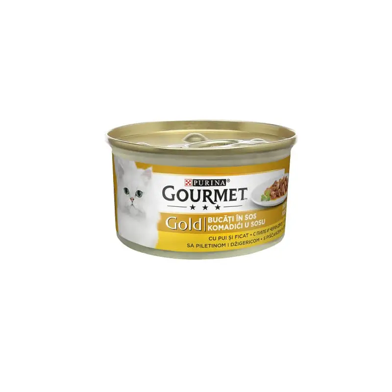 Toby Lex PURINA GOURMET GOLD Komadići u umaku s piletinom i jetrom 85 g