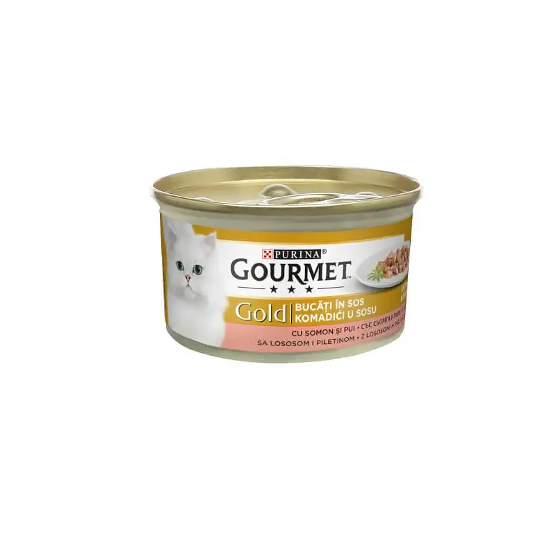Toby Lex PURINA GOURMET GOLD Komadići u umaku s piletinom i lososom 85 g