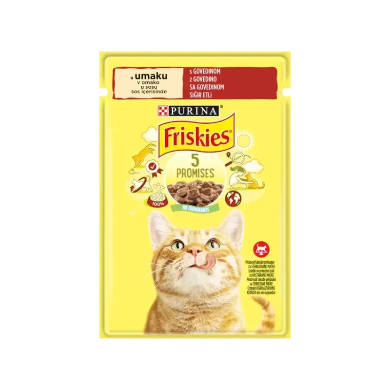 Toby Lex FRISKIES Adult s govedinom u umaku 85g