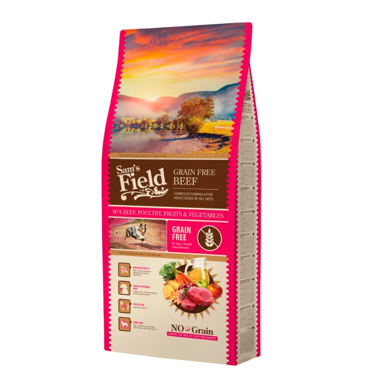 Sams Field Grain Free govedina 13 kg