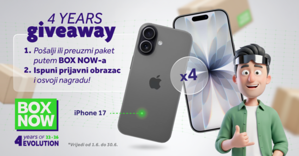 4 godine BOX NOW-a Giveaway