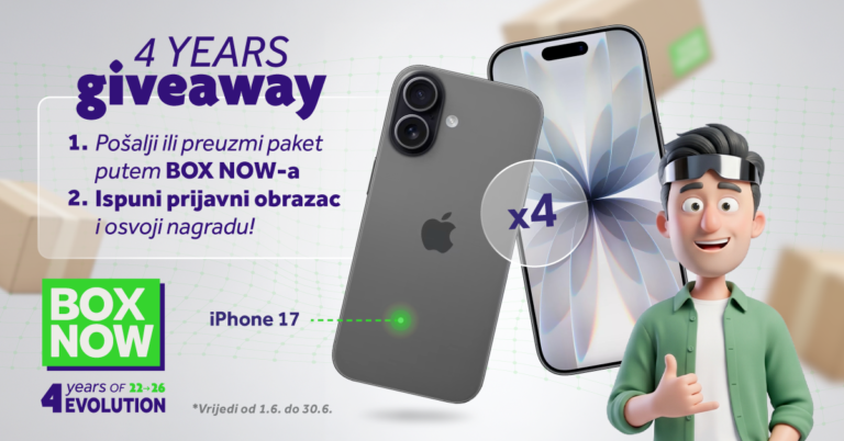 4 godine BOX NOW-a Giveaway