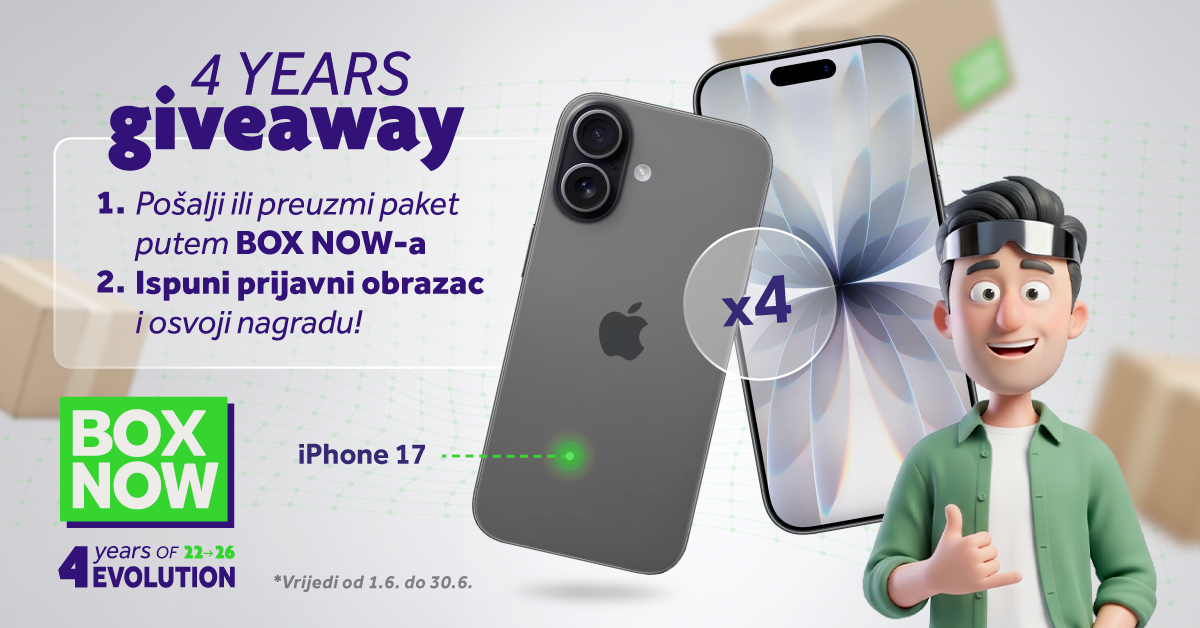 4 godine BOX NOW-a Giveaway
