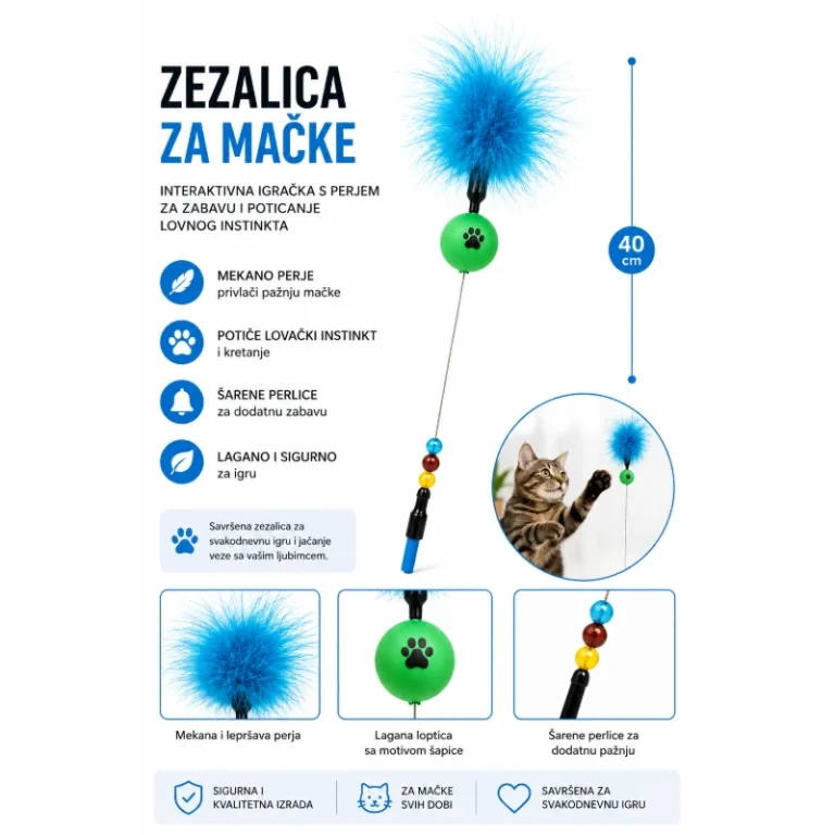 Toby Lex Zezalica za mačke 40 cm