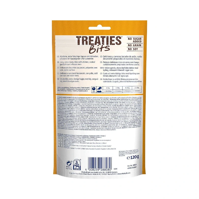 Vitakraft Treaties Bits Piletina poslastice za pse 120 g Vitakraft Treaties Bits Piletina poslastice za pse