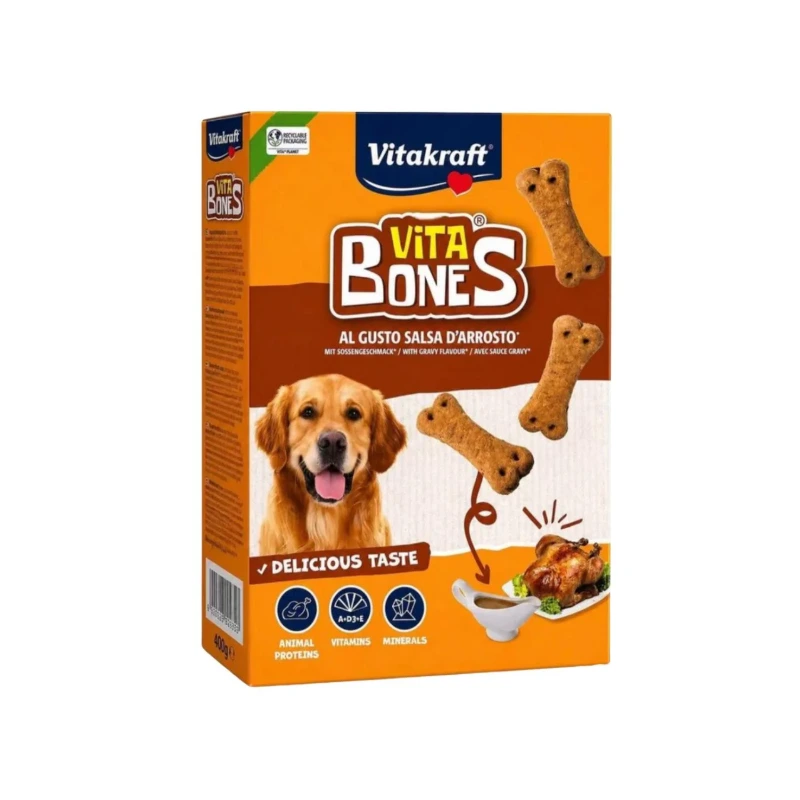 Vitakraft Vita Bones keksi za pse s okusom mesnog umaka 300 g