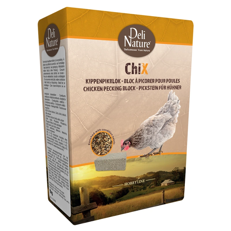 ChiX Pickstone mineralni blok za perad 1 kg ChiX Pickstone mineralni blok