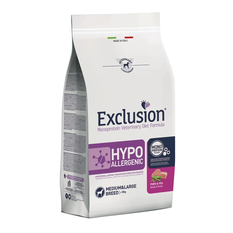 Toby Lex Exclusion Monoprotein VD hipoalergena svinjetina & grašak 12kg