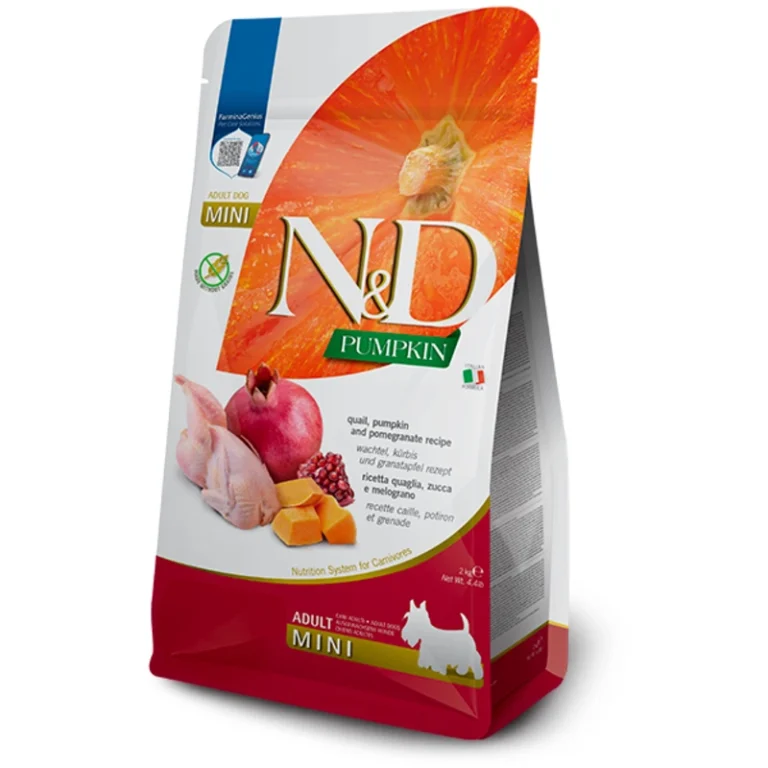 Toby Lex Farmina N&D Pumpkin Quail & Pomegranate Adult Mini 2 kg