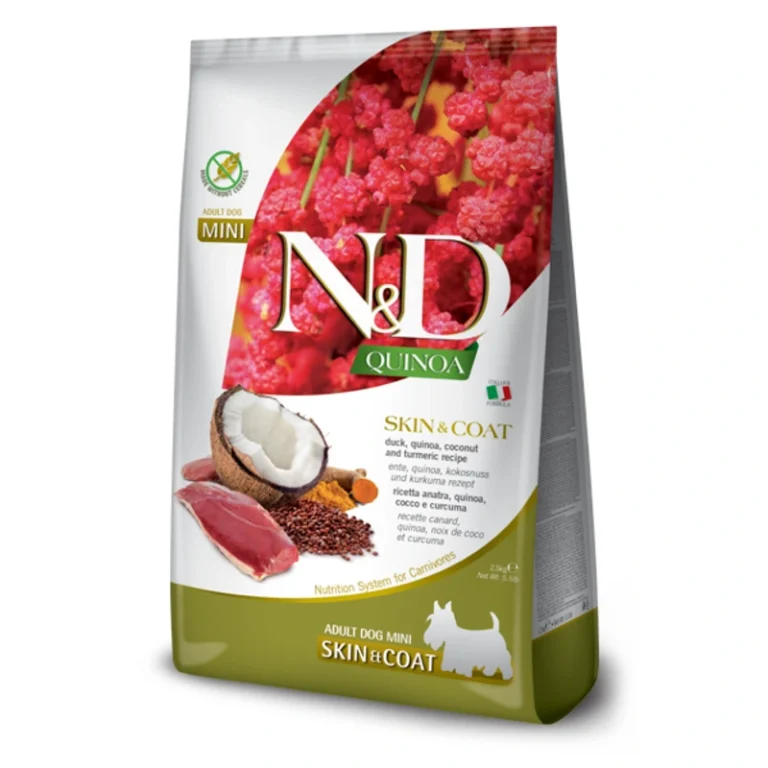 Toby Lex Farmina N&D Quinoa Skin & Coat Duck Mini 800 g