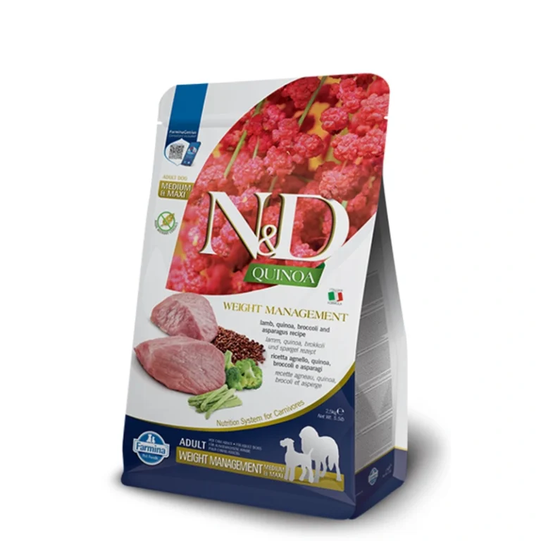 Toby Lex Farmina N&D Quinoa Weight Management Lamb Medium & Maxi 7 kg