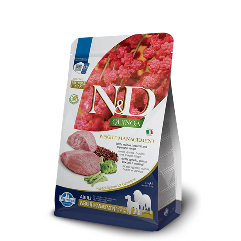 Farmina N&D Quinoa Weight Management Lamb Medium & Maxi 7 kg Farmina N&D Quinoa Weight Management Lamb Medium & Maxi