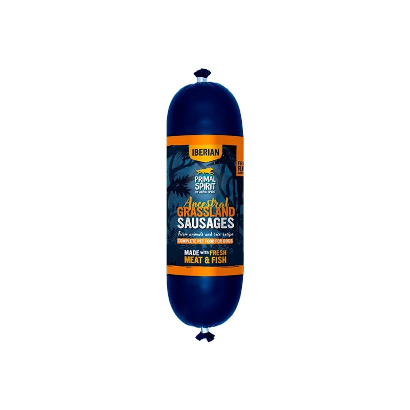 Primal Spirit Ancestral Grassland kobasica za pse 1kg Primal Spirit Ancestral Grassland kobasica za pse 1kg