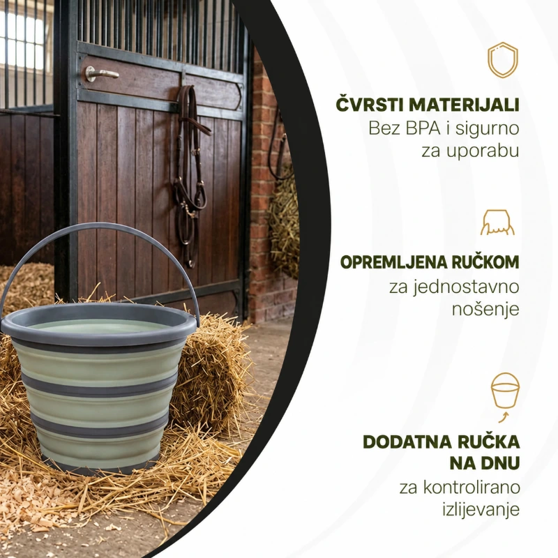 Excellent Horse sklopiva kanta 10 l Excellent Horse sklopiva kanta 10 l
