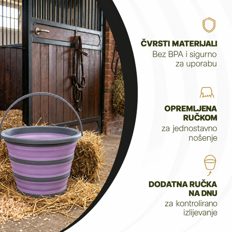 Excellent Horse sklopiva kanta 10 l Excellent Horse sklopiva kanta 10 l